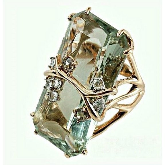 Women's Dark Blue Diamond Cool Ring