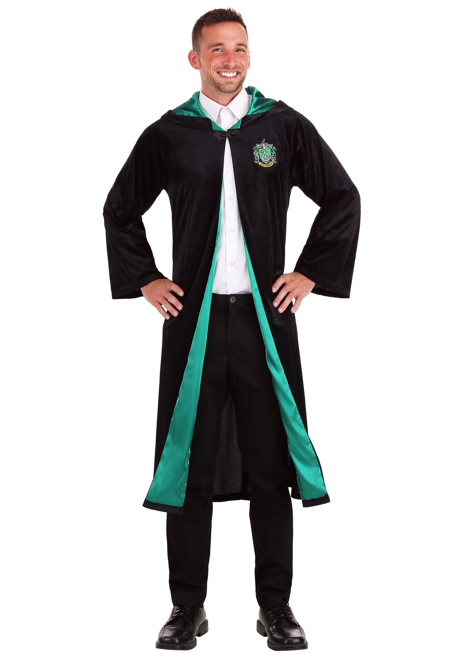 Licensed ADULT HARRY POTTER or SLYTHERIN or VOLDEMORT Robes Fancy Dress  Costume