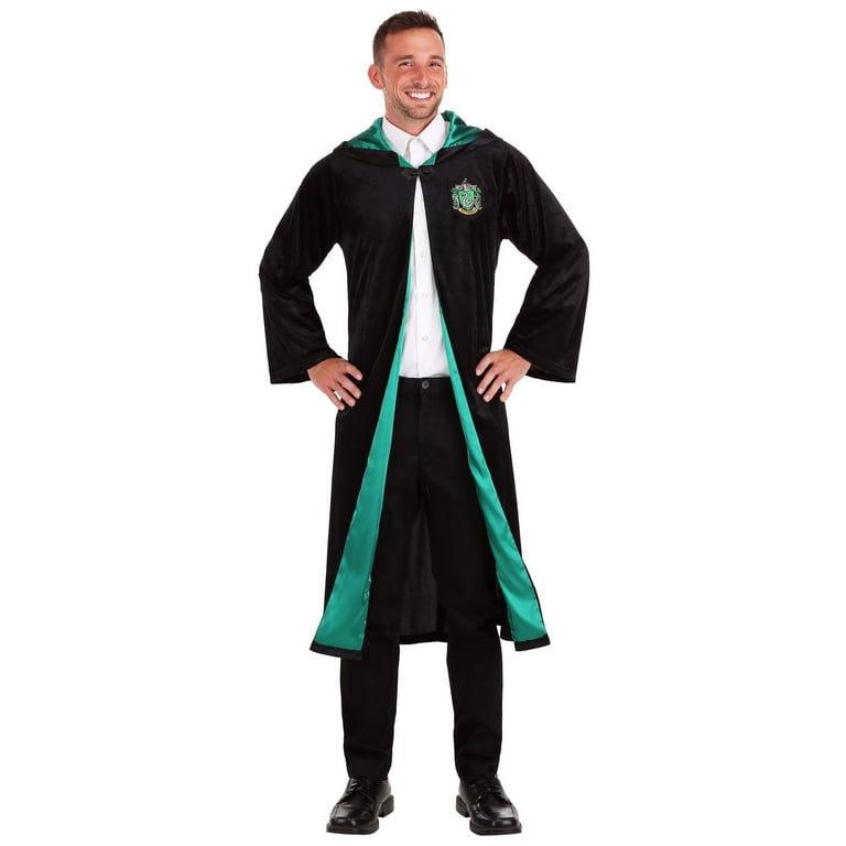 Deluxe Harry Potter Adult Plus Size Slytherin Robe Costume