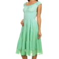 thumbnail image 4 of Sakkas Spring Maiden Ombre Peasant Dress - Mint - One Size, 4 of 5