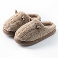 thumbnail image 3 of House Slippers for Men with Ear Fuzzy Cozy Couples Slip On House Shoes Winter Warm Non Slip Comfortable Casual Indoor Outdoor Men Slippers Size 40, 3 of 3