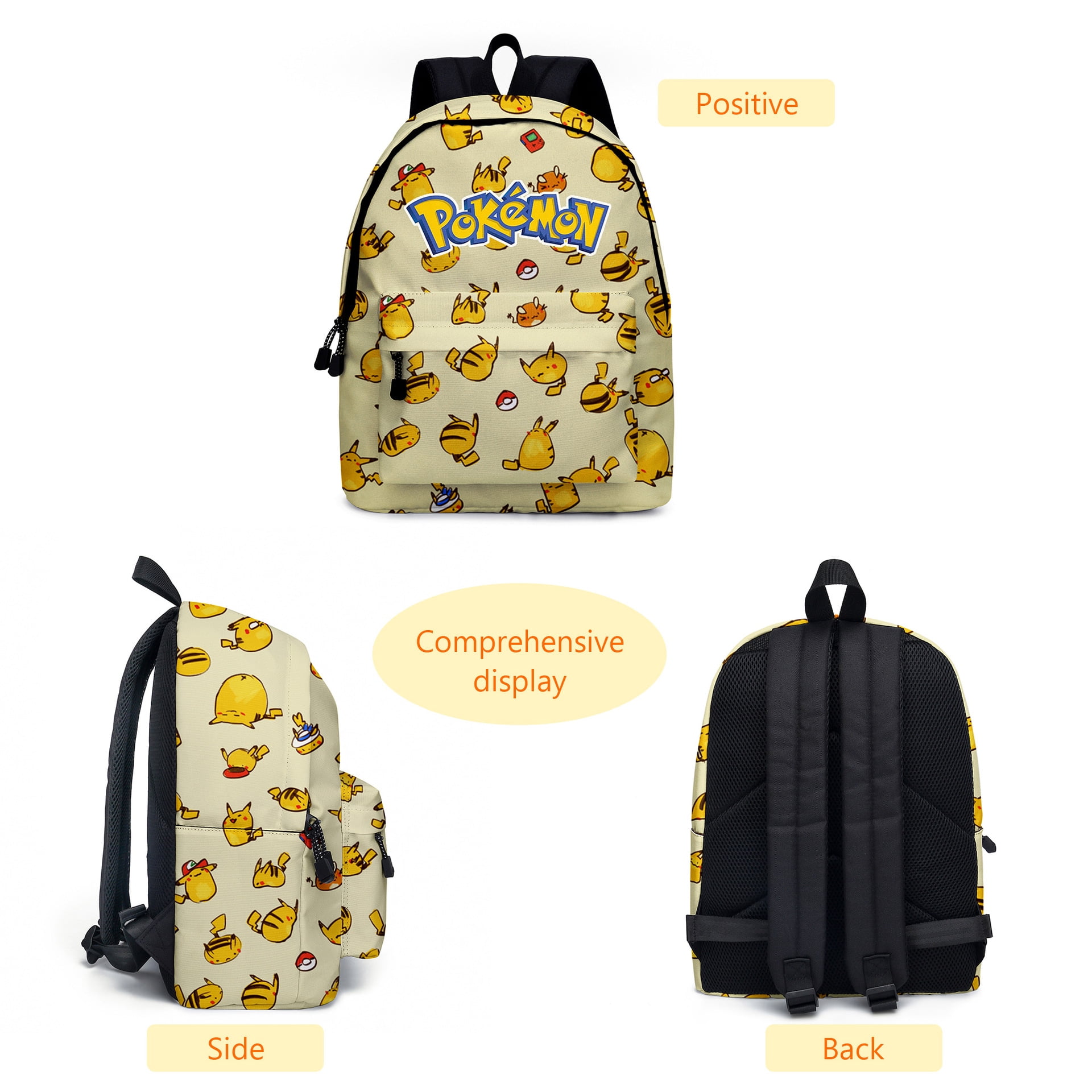 Pokemon - Brandclub - Pokemon Backpack for Boys Girls Kids