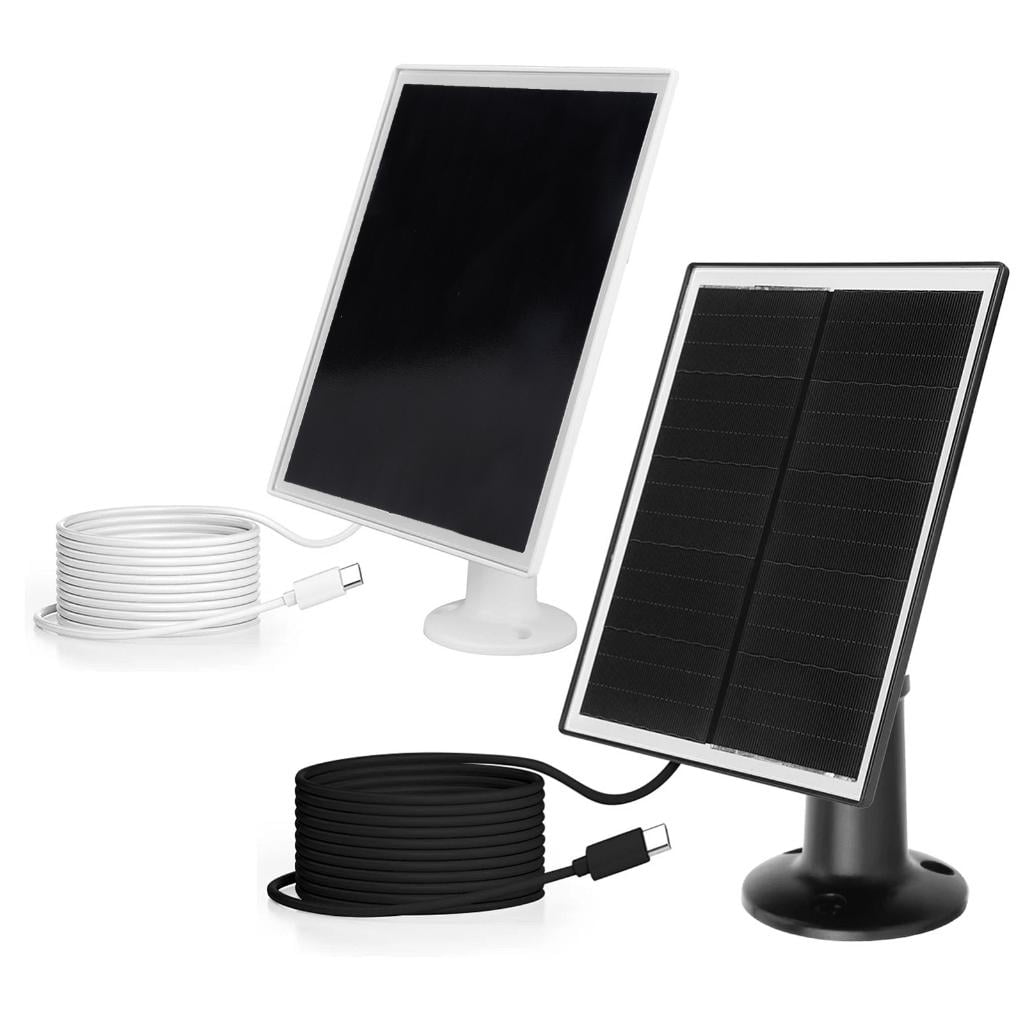 Jesscasday Versatile 6W 5V Solar Energy Panel Type C for Rechargeable Camera Systems