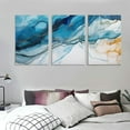 thumbnail image 3 of Awypu  A73850 Framed Wall Art Colorful Abstract Painting Background Canvas Wall Art Print Painting for Wall Decor Home Decor 12''x16''X3 Panels, 3 of 4