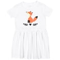 thumbnail image 3 of Inktastic Fox for Girls Woodland Animal Girls Toddler Dress, 3 of 5