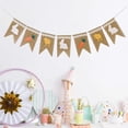 thumbnail image 4 of HongHeng 1Pc Burlap Radish Garland Banners, Bunny Burlap for Easter Decorations Home office School Outdoor Party Supply, 4 of 6