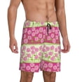thumbnail image 2 of Kdxio Flowers Print Mens Sleep Shorts Bottoms Soft Comfy Pajama Wear Pants with Drawstring Pockets, 2 of 7