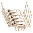 thumbnail image 2 of Collares Bonitos de Osos Perezosos High Monaco SlothyNeck04 5 Pzas Collar Oso Perezoso/Rama Oro/Rosa Metal, 2 of 5