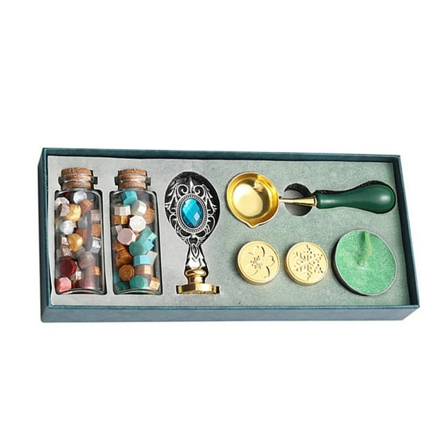 Wax Envelope Seal Stamp Kit, Wax Letter Seal Kit, Wax Stamp, for Cards