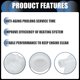 thumbnail image 4 of Unique Bargains 1 Set Coolant Reservoir Water Expansion Tank No.22950436 para Buick Regal 2011-2017 Blanco, 4 of 7