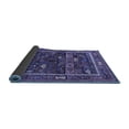 thumbnail image 2 of Ahgly Company Indoor Square Oriental Blue Industrial Area Rugs, 6' Square, 2 of 4