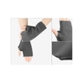 thumbnail image 3 of INSPIRE CHIC Fingerless Fleece Gloves Lightweight Warm Wrist Cover Short Arm Warmers One Size Dark Grey, 3 of 6