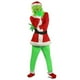 thumbnail image 2 of Disfraz de Papá Noel de monstruo de piel verde para Navidad, traje de Papá Noel, ropa de Anime, máscara divertida de Año Nuevo, conjunto de guantes para fiesta de Halloween, 2 of 3