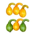 thumbnail image 4 of Artificial Harvest Pumpkins Halloween Vegetable Model Stackable Lifelike Durable Style B, 4 of 9