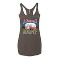 thumbnail image 3 of Happy Glamper | Fancy Camping Camper Van Caravan | Nature Lover Tri-Blend Racerback Sleeveless Top, Brown, XL, 3 of 5