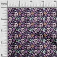 thumbnail image 2 of oneOone Rayon Purple Fabric Skull Sewing Material Print Fabric By The Yard 56 Inch Wide-aA, 2 of 5