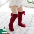 thumbnail image 3 of 5Pairs Baby Knee High Socks Girls Tube Long Socks Boys Newborn Infants Toddlers Ruffled Socks, 3 of 6