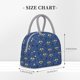 thumbnail image 2 of Balery Raccoon blue point Bolsa de Almuerzo para Mujeres, Caja de Almuerzo, Bolsa de Almuerzo Pequeña Impermeable, Tote de Almuerzo Reutilizable con Gran Capacidad, 2 of 6