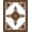Brown, Pattern 1, variant on ODIKA 4'x6' Machine Washable Non-Slip Area Rug, Vintage Medallion Floor with Ornate Central Motif Design High Traffic Rug, Brown, 672022