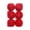 Red, variant on 6-Piece Wool Covered Foam Ball Ornaments for Christmas Tree Hanging and Home Holiday Decor