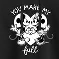 thumbnail image 3 of Disney - Mickey & Friends - Mickey & Minnie - You Make My Heart Full - Juniors Cropped Pullover Hoodie, 3 of 5