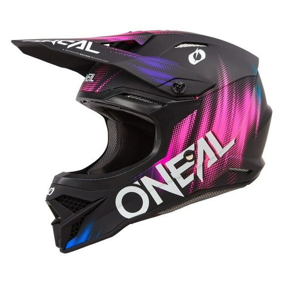 O'Neal 2024 Womens 3 Series Voltage Offroad Motocross Helmet - Black/Pink - X-Large
