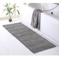 thumbnail image 3 of Affinity Linens LBD22X60RG-GRY Braided & Loop Chenille Oversized Bath Rug, Grey - 22 x 60 in., 3 of 3
