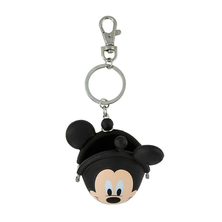 Disney Parks Mickey Mouse Coin Purse Silicone Keychain New with Tags, Adult Unisex, Size: One size, Grey