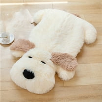 YATAV Snuggly Super Flopsie Big Dog Scruff Stuffed Animal - Large Size for Giant Cuddles - Plush Dog Pillow Perfect for Decorating Rooms and Birthday Gifts - White 24 Inches