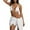 White, variant on Womens 3 Piece Bikini Swimsuit Set Bathing Suits for Women with Tie Up Skirt Cover Up High Waisted Swimwear Beach Vacation Outfit Summer Pool Party