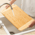 thumbnail image 6 of Mainstays Bamboo Cutting Board, 12.4 x 17.7in, 100% Natural Bamboo, 6 of 7