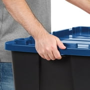 IRIS 27 Gal. Plastic Storage Bins with Lids, Latching Totes, Heavy Duty Containers 4Pk