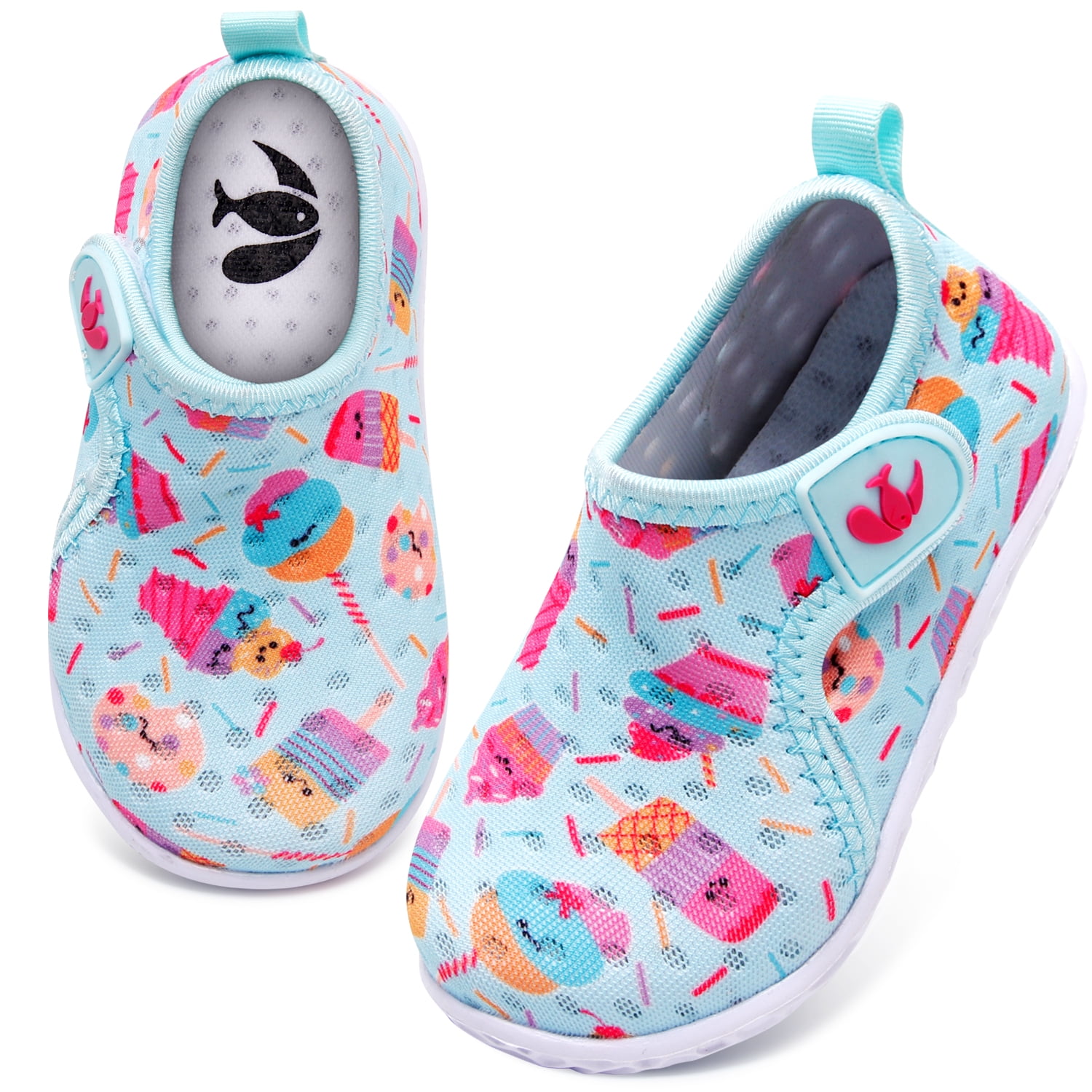 JIASUQI Kids Boys Girls Water Shoes Quick Dry Aqua Barefoot for Swim Pool Beach Sports Walking Sneakers