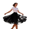 thumbnail image 3 of Tutu Underskirts for Women 50s Petticoat Skirt Rockabilly Dress Knee Underskirt for Dresses Puffy Skirt Black L, 3 of 6