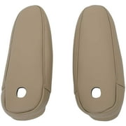 ECCPP Leather Armrest Arm Rest Cover Upholstery fit for Lexus RX 300 330 350 2003 2004 2005 2006 2007 2008 2009(Premium Faux Leather - One Pair Set of 2 ) Beige
