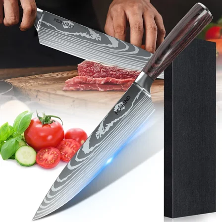 Knife Kitchen Chef'S Knife Japanese Damascus Stainless Steel Meat Cleaver Us
