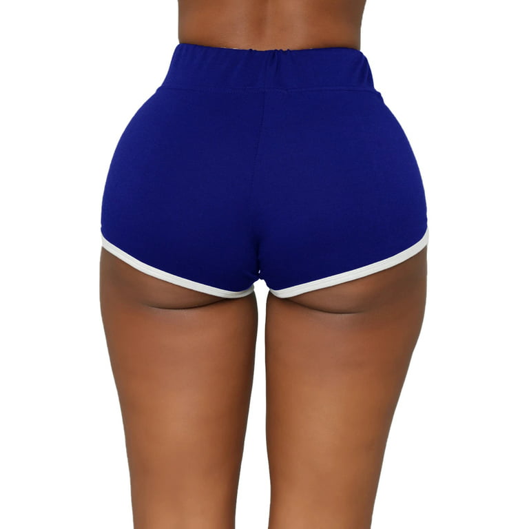 UKAP Sport Shorts for Women Gym Running Fitness Sweatpants Dancing Gym  Biker Hot Pants Lace Up Stitching Workout Active Wear Shorts for Women 