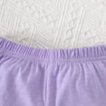 thumbnail image 4 of Toddler Baby Girl Clothes Summer Outfits Short Sleeve Elastic Sweatshirt and Shorts 2 Piece Sweatsuit Set 6-12 Months 12-24 Months 2t 3t 4t 5t 6t 7t 8t 9t Children 4-5 Years, 4 of 7