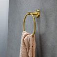 thumbnail image 3 of Toallero de acero inoxidable, toallero de anillo con toallero de estilo Simple para baño, cocina, dorado JAMW Sencillez, 3 of 5