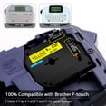 thumbnail image 2 of GREENCYCLE 4PK Compatible for Brother P-touch M Tape MK621 M-K621 M621 9mm 0.35" Black on Yellow for Brother PT-100 PT-M95 PT-90 PT-70 PT-65 PT-85 Label Maker Refills, 2 of 7