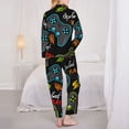 thumbnail image 6 of Goofa Play Game3 Printed Women’s 2 Piece Pajama Set Super,Pajamas Women's Long Sleeve Sleepwear Soft Button Down Loungewear Pjs Lounge Set Nightwear-XX-Large, 6 of 9
