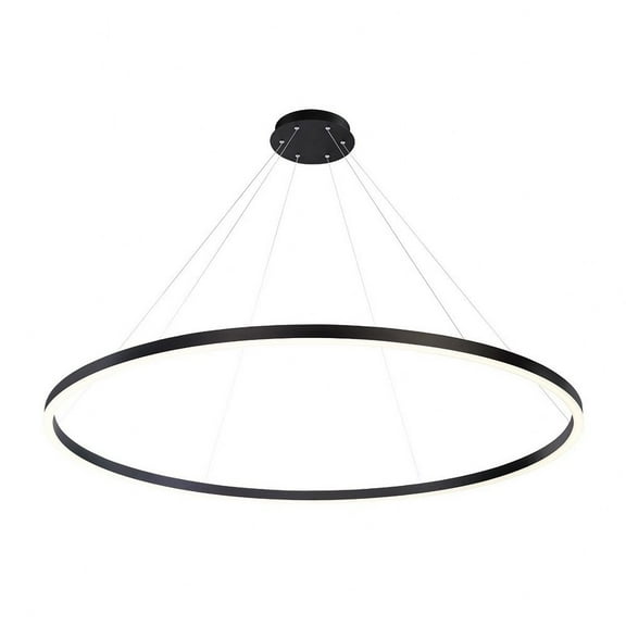 Large Chandelier 1 Light-Matte Black Finish Eurofase Lighting 31473-026