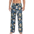 thumbnail image 1 of Balery Winter Animal Friends Pantalones de pijama para hombre, pijama ultraligero, pantalón de descanso-X-Large, 1 of 6