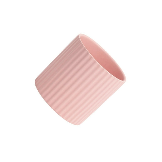 Macetas de cerámica a rayas Injueey Rosa 10*10cm maceta suculenta contenedor de plantas verdes