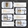 thumbnail image 6 of Self Drilling Metal Drywall Grip Anchors and Screws Set, Heavy Duty No Drill Wall Drywallgrip Expansion Anchors Screws Kit, No Pre-Drilling for Shelves Furniture Frames (10, Size 2), 6 of 8