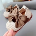 thumbnail image 3 of Baby Girl Autumn Bow Soft Soles Breathable Princess Walking Shoes, 3 of 7