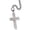 Silver, variant on Gold Iced Out Cross Necklace for Men Hip Hop Bling Diamond Style Pendant Gold Plated Cuban Chain Christian Religious Jewelry Gift for Men