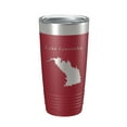 thumbnail image 1 of Lake Lawtonka Map Tumbler Travel Mug Insulated Laser Engraved Coffee Cup Oklahoma 20 oz Maroon, 1 of 1