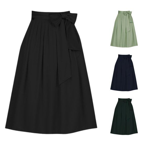 Women's Oktoberfest Skirt with Bow Tie Waistband Adjustable Apron Style Half Wrap Party Accessory Table Skirt