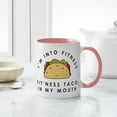thumbnail image 4 of CafePress - Fitness Taco In My Mouth - 11 oz Ceramic Mug - Novelty Coffee Tea Cup, 4 of 4